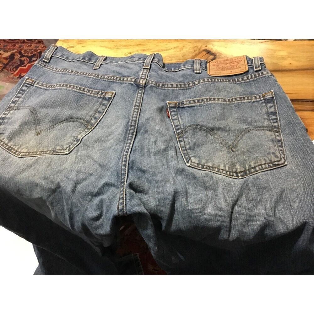 Levis 550 Relaxed Fit Jeans Mens 38x34 Blue Medium Wash Cotton Denim Tapered Leg